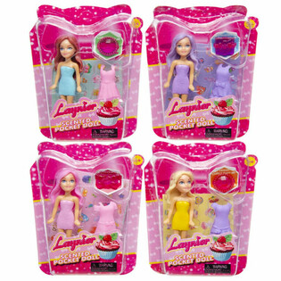 POCKET DOLL / LITEN DOCKA MED TILLBEHÖR I DISPLAY (24 st)