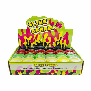 LITEN FÄRGAD SLIME I DISPLAY (24 st.)