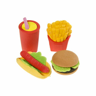 4-delat Suddgummiset Fast Food (Displaybox 12x)
