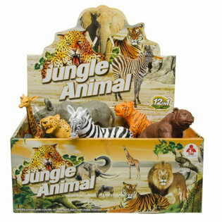 STORA VILDA DJUR - LEKSAKSFIGURER I DISPLAY (12 st.)