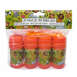 Såpbubblor Djungeldjur 50ml (4-pack)