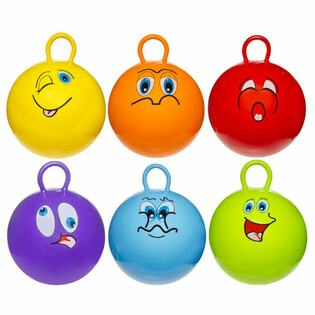Hoppboll - Smiley - Diameter: 46 cm (6 st.)