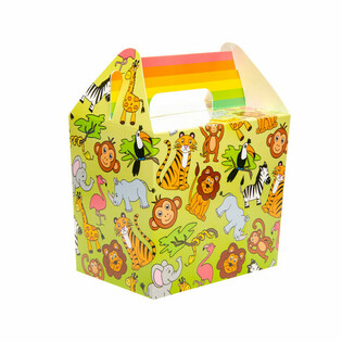 Menubox / Presentask Djungeldjur (12-pack)