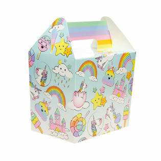 Menybox / Kalasbox Enhörning 14x10x17 cm (12-pack)