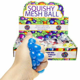 SQUISHY-BOLL - Diameter: 5 CM - MIX STARKA F&Auml;RGER I DISPLAY (24 st.)