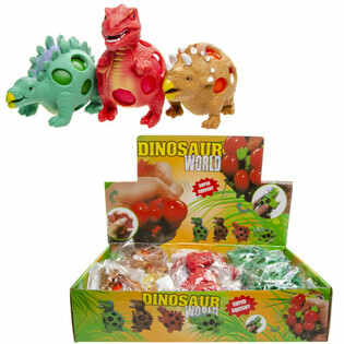 Squishy Mesh Dinosaurieboll - Display (12 st.)