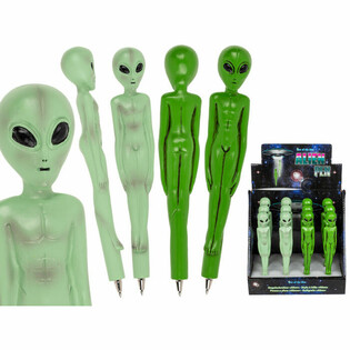 Alien 3D Kulspetspennor i Display (12-pack) - FYNDPRIS
