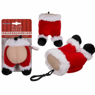 Plysch Jultomte Nyckelring med Pruttljud (24-pack) - MEGA BILLIG