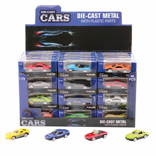 Mix sportbilar, skala 1:72 i display (48 st)