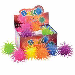 LYSANDE SPIKE PUFFER-BOLLAR MED LJUS I DISPLAY (24-pack)