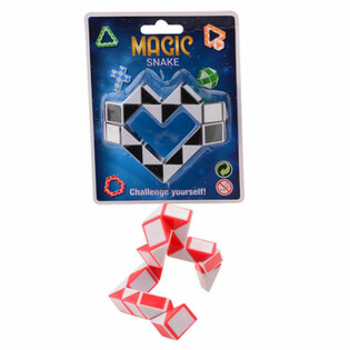 MAGIC SNAKE - 3D-PUSSELORM PÅ KORT (24 st.)