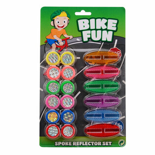 BIKE FUN - 18-delat Set med Ekerreflexer f&ouml;r Cykel p&aring; Kort (1 st.)