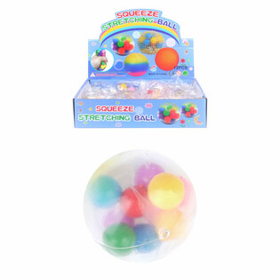 Klämboll Ø6cm med Pom Poms (Display om 12)