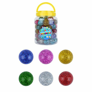 Glitterstudsbollar &Oslash;3.3cm (72-pack)