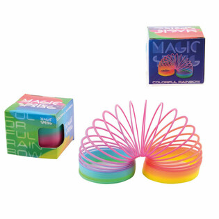 RAINBOW MAGIX TRAPPFJÄDER / SPIRAL I ASK Ø7,5 CM (12-pack)