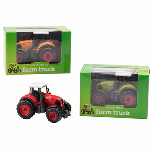 FARM MASTERS - DIE-CAST TRAKTOR I PRESENTASK (12 st.)
