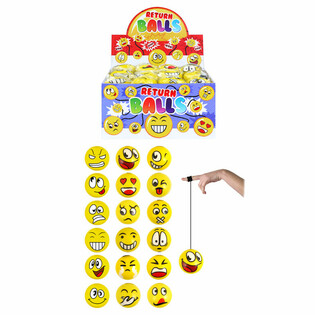 Smiley Return Skumbollar Display (24 st.)