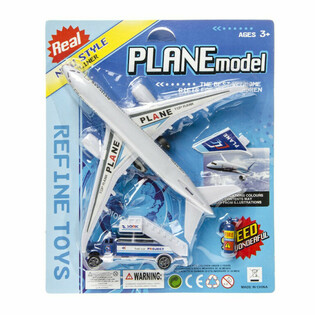 Lekset Flygplats med flygplan p&aring; karta