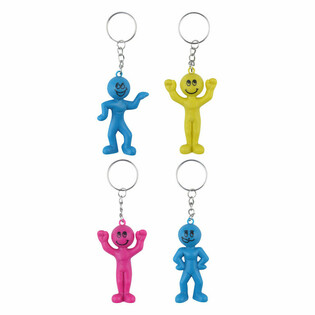 Smiley-figurer Nyckelringar (60 st)