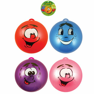 Smiley Face Boll &Oslash; 23 cm med krok (12 st)