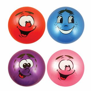 Glad Smileyansikte-boll &Oslash; 25 cm (12 styck)