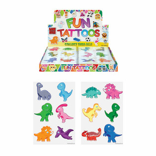 Roliga Tatueringar - Modell: Dinosaurie i Display (96 st)