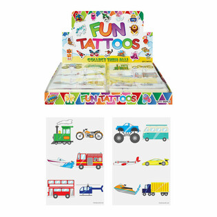 FUN TATTOOS - MODELL: FORDON I DISPLAY (96 st.)