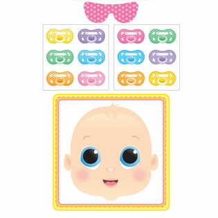 BABY SHOWER SPEL - STICK THE DUMMY (12-pack)