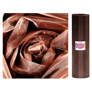 ORGANZARULLE - 28 Cm x 25 METER - F&Auml;RG CHOKLADBRUN (1 st.)