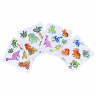 GLITTERKLISTERMÄRKEN - MODELL: DINOSAURIE (100 st)