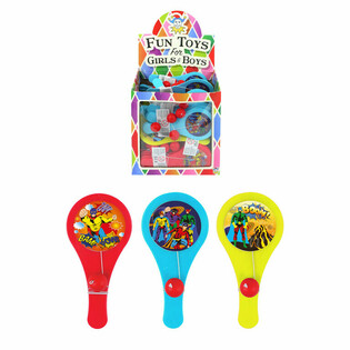 Superhjältar Paddle Bat-spel - Display (96 styck)