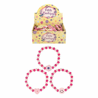 Display Träarmband Smiley för Flickor (120 st)