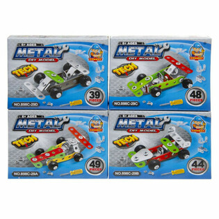 Byggsats för Racerbil i Metall (24-pack Display)