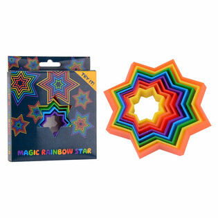MAGIC STAR 3D FIDGET SPEL - 3D MAGIC SHAPE - MAGIC FIDGET 3D - I ASKA (24 st.)