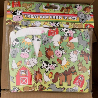 Kalasboxar / Presentaskar Bondgårdsdjur - 12x12,5x6 cm (12-pack)
