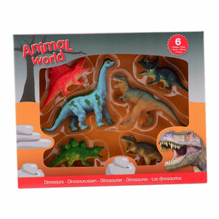 ANIMAL WORLD - Dinosaurier Lekset (6 Figurer)
