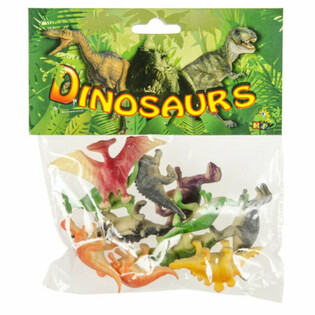 12 STYCKEN DINOSAURIE LEKSAKSFIGURER I F&Ouml;RPACKNING (6st.)