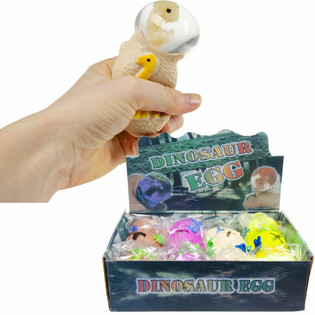 Kl&auml;mleksak Dinosaurie&auml;gg i Display (12 st)