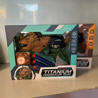 Dinosauriepistol med Pilar & M&aring;ltavla - Presentbox (2-pack)