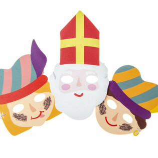 SINTERKLAAS - SINT & PIET FOAMMASKER (48 st.)
