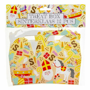 Sinterklaas godisaskar 12x12,5x6 cm (12-pack)