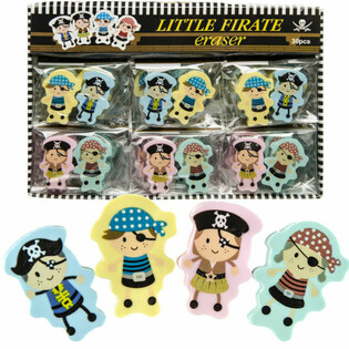 Pirater Suddegummi Set - 2 st i Display