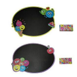Smiley Griffeltavla med Krita (Display 24 st)
