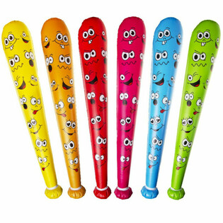 Stor Uppblåsbar Smiley-klubba - 85cm