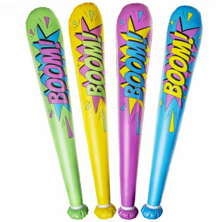 Stort Uppbl&aring;sbart Slagtr&auml; 'Boom!' - 85cm - Mixade F&auml;rger (12 st.)