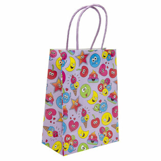 Smiley Presentpåsar i Papper - 16x9x22 cm (12-pack)