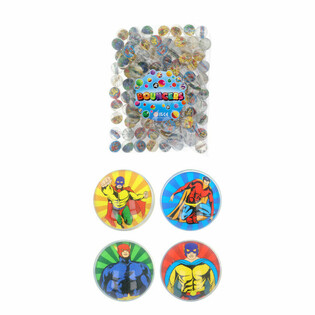 Mix Superhj&auml;ltar - Studsbollar &Oslash;3,3 cm (100 st)