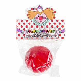 R&ouml;da Clownn&auml;sor i Skumplast (48-pack)