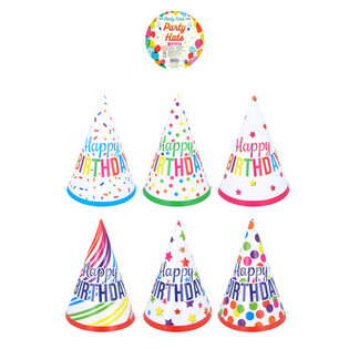 Partyhattar Mix 'Happy Birthday' (120 st)