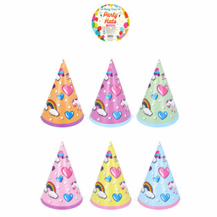 Unicorn Partyhattar Mix (120 st)